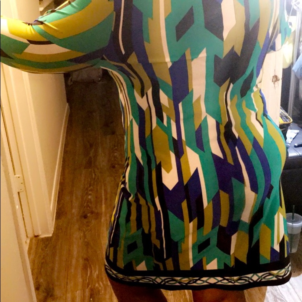 Cute casual multicolored dress